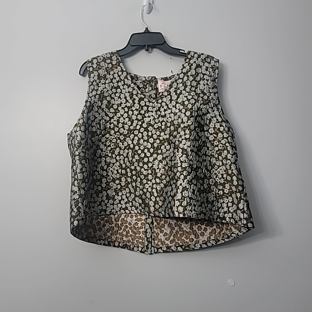 BURU  Woven Le V Mod Top Olive - Picture 7 of 8